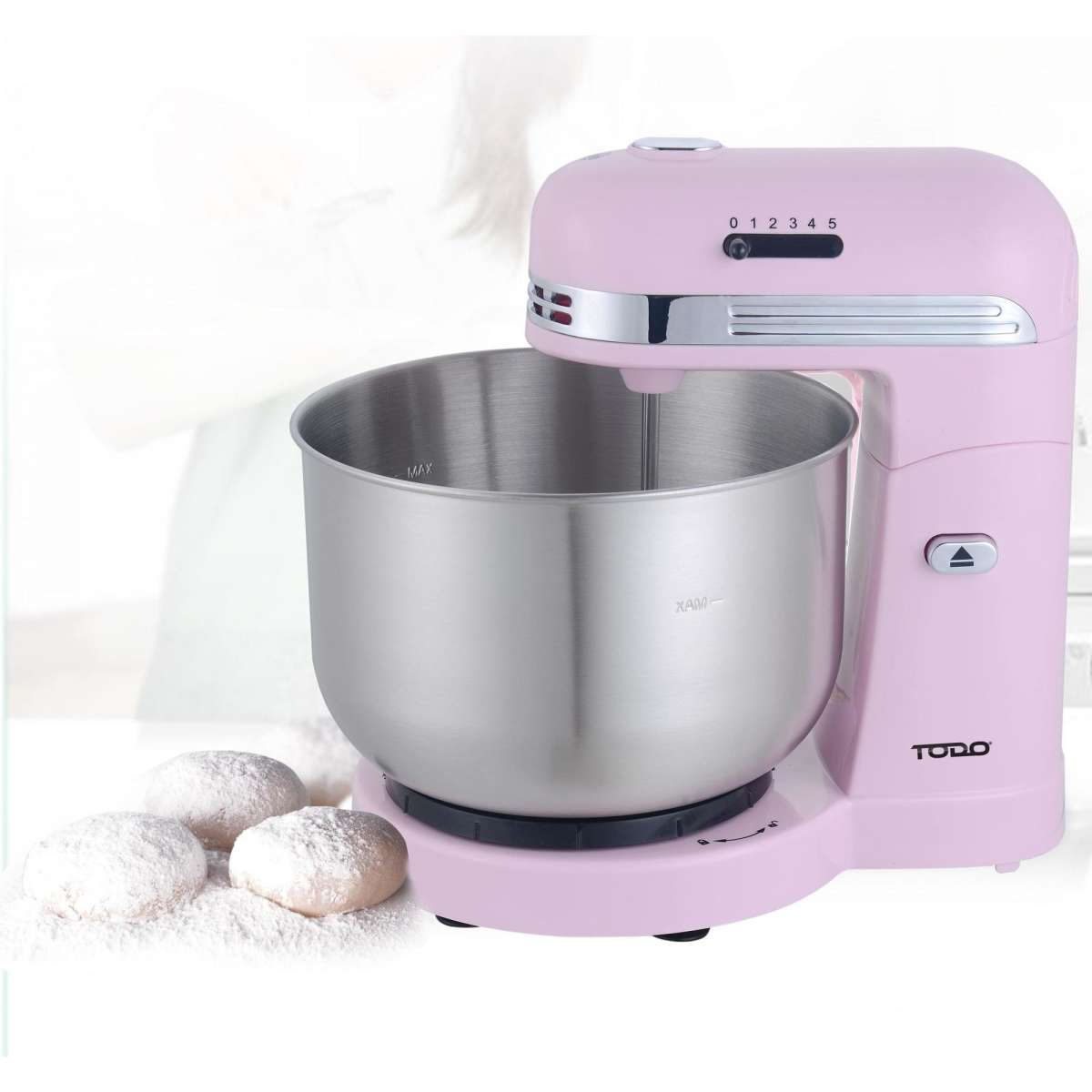 TODO 350W 5 Speed Electric Stand Mixer W/ 3.5L Stainless Steel Bowl