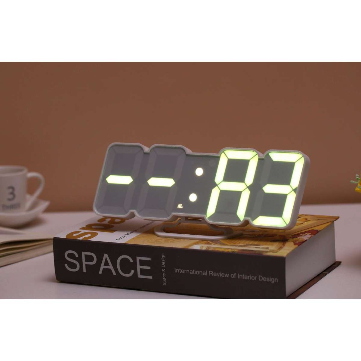 TODO LED Digital Alarm Clock 115 Colour Display USB Power Countdown ...