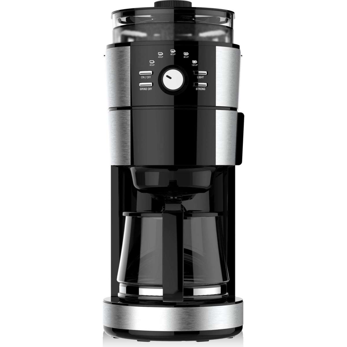 TODO Grind and Brew Coffee Machine Conical Grinder Drip Coffee 1.25L