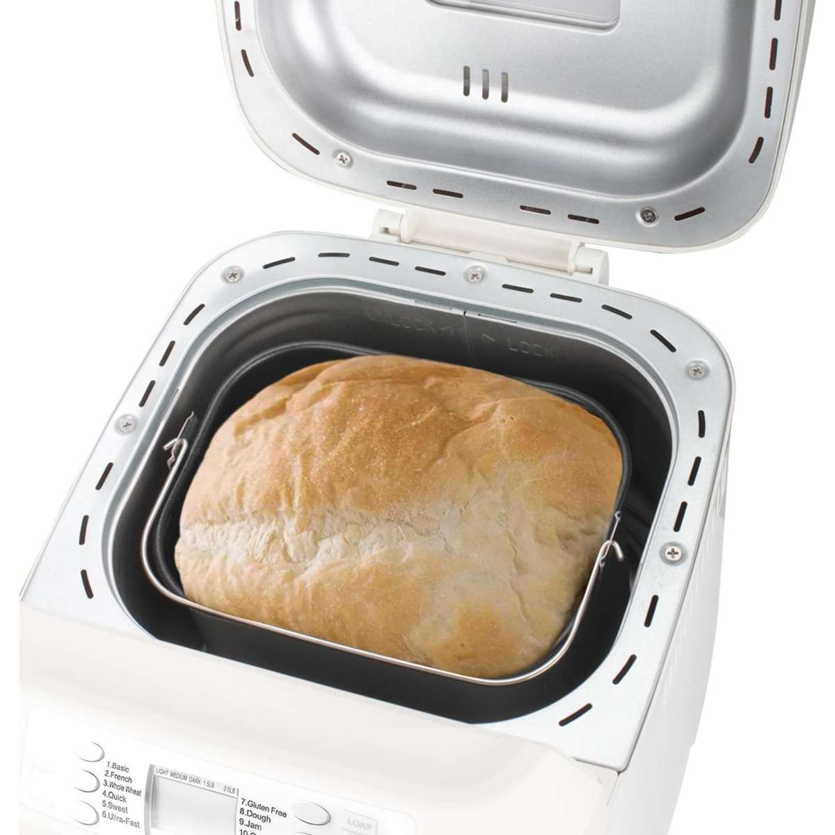 TODO Bread Maker 12 Programs Menu 550W Power Keep Warm Function White