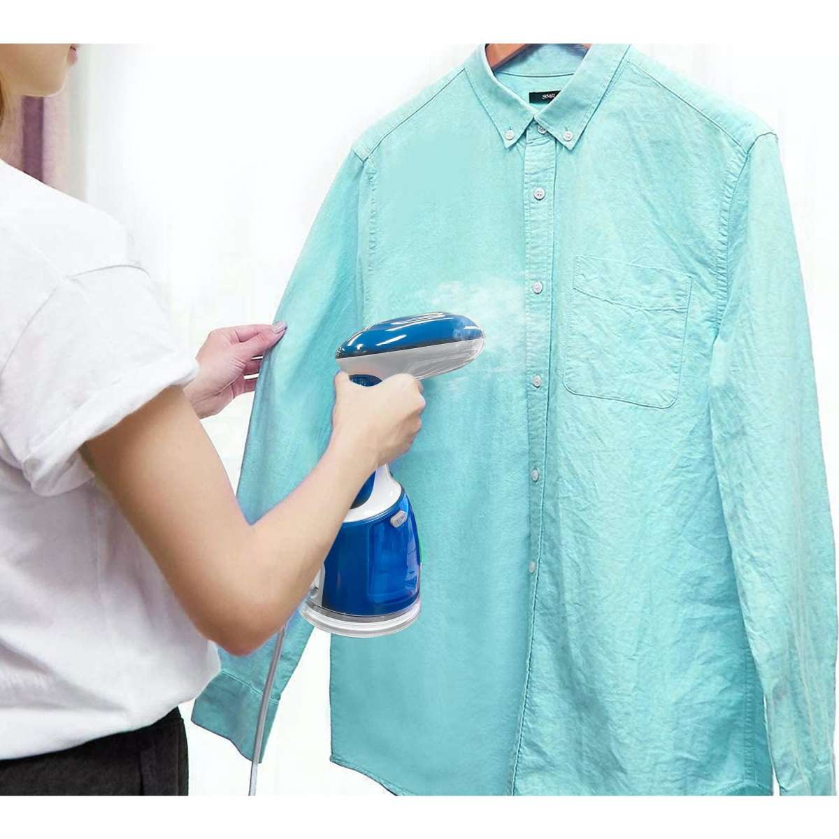 TODO 1700W Power Garment Steamer Handheld Steam Brush Iron Blue