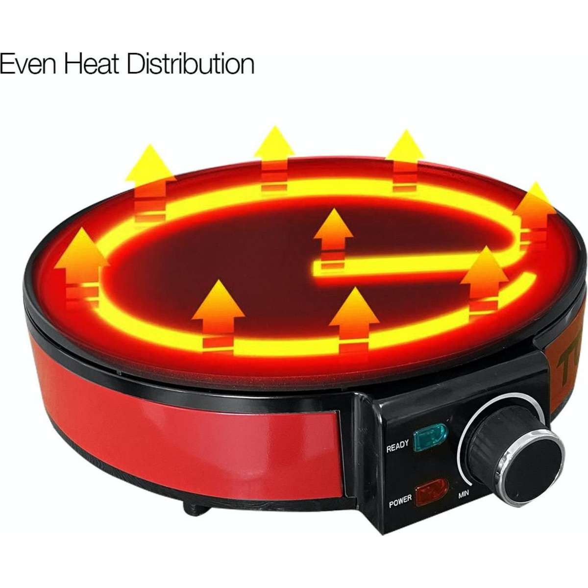 TODO 1400W Electric Crepe Maker NonStick Pancake Skillet Griddle Grill