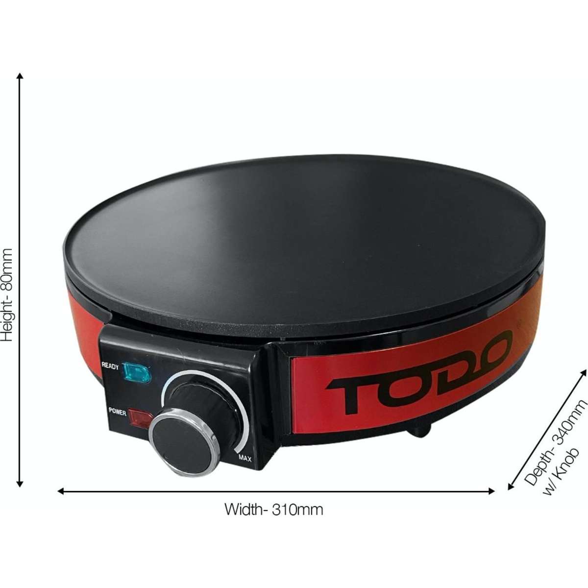 TODO 1400W Electric Crepe Maker NonStick Pancake Skillet Griddle Grill