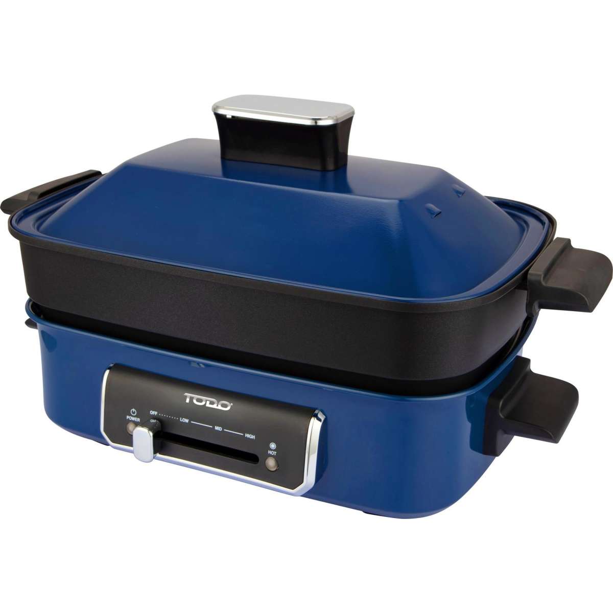 TODO 1400W 3in1 Electric Multifunction Cooking Pot BBQ Grill Pan Hot