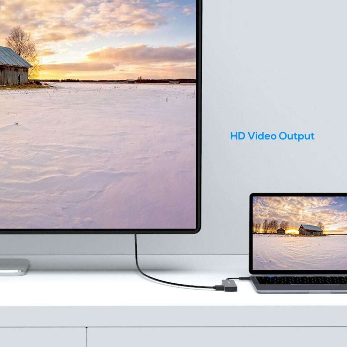 Mbeat Elite X2 2In1 USBC to HDMI & VGA Adapter Space Grey Woolworths