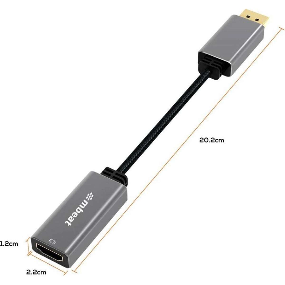 Mbeat ToughLink DisplayPort To HDMI Adapter Woolworths