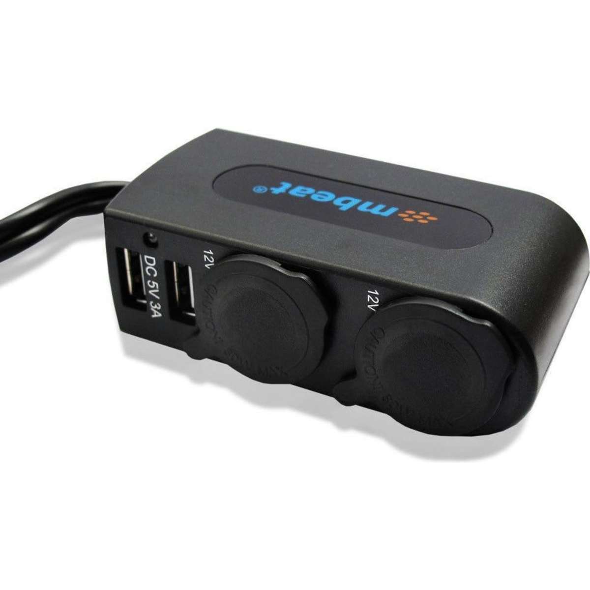 Mbeat Dual Port USB and Cigarette Lighter Car Charger Woolworths