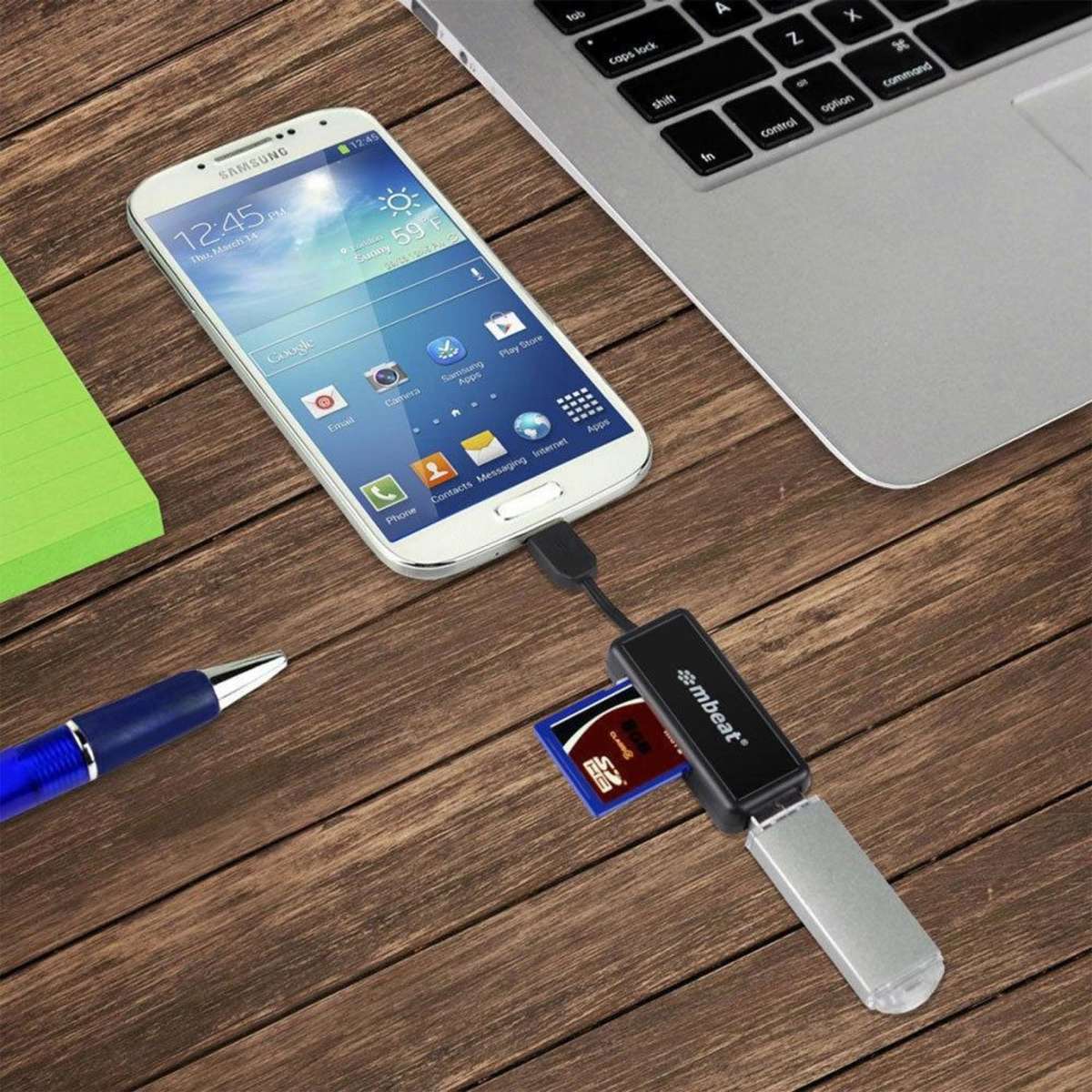 Mbeat Micro USB Card Reader and Hub for Android Smartphone/Tablet