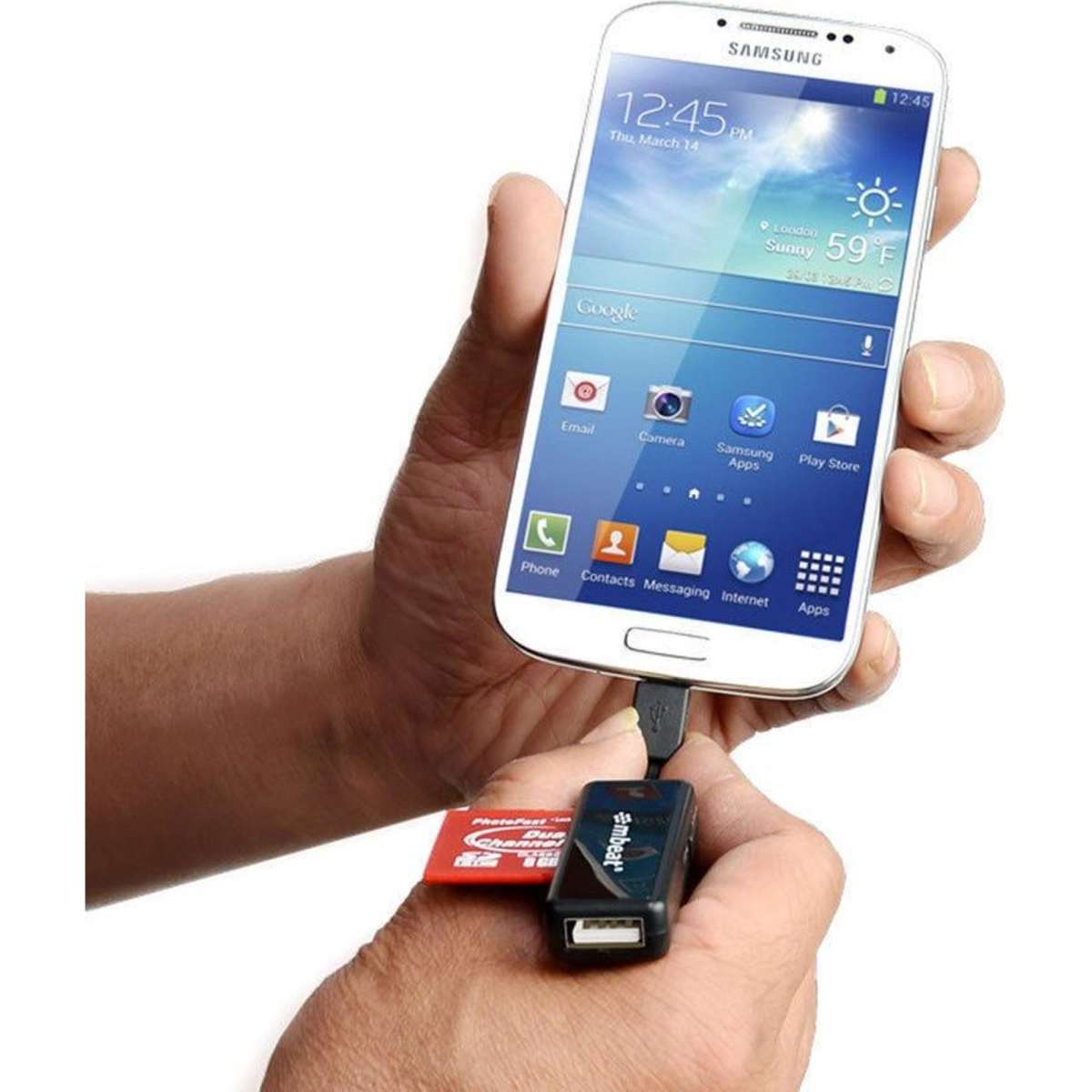 Mbeat Micro USB Card Reader and Hub for Android Smartphone/Tablet