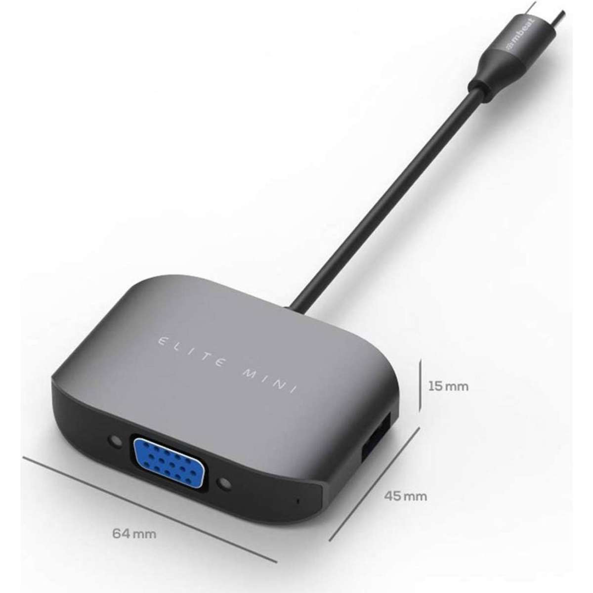 Mbeat Elite Mini USBC Hub to VGA/2x USBA Woolworths