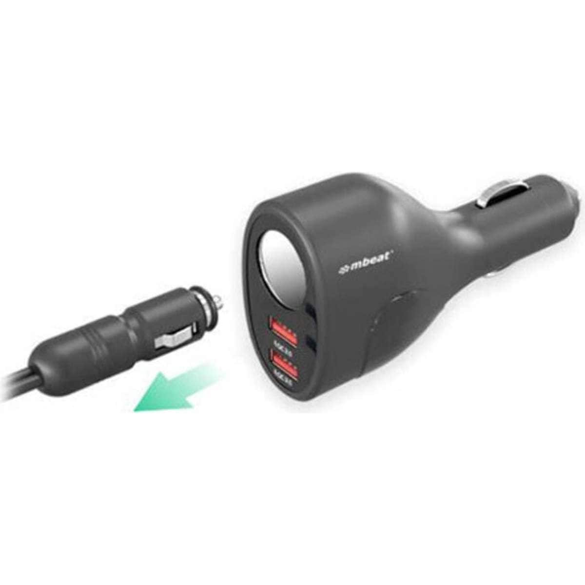 Mbeat Gorilla Power Dual Port QC3.0 Car Charger & Cigarette Lighter