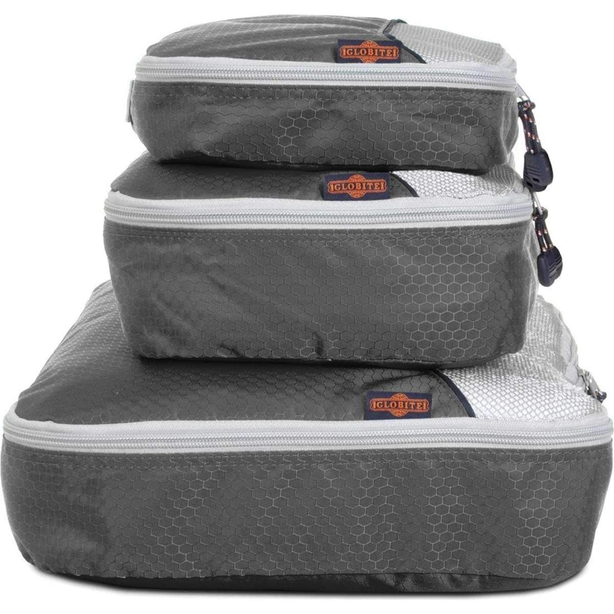 Globite Packing Cubes 3 Pack Grey Woolworths