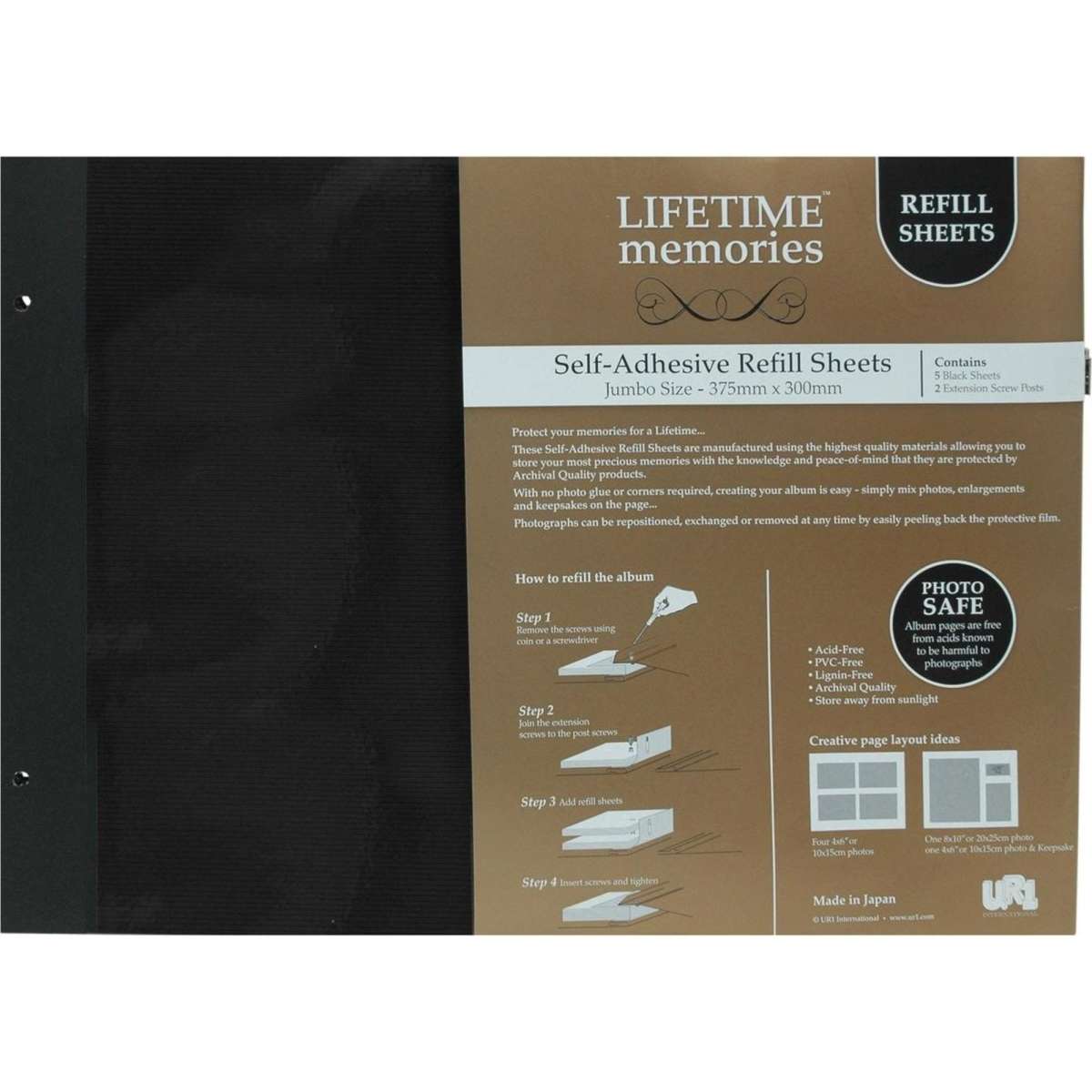 NCL SelfAdhesive Jumbo Refill Sheets 15" x 12" 5 Sheets Woolworths