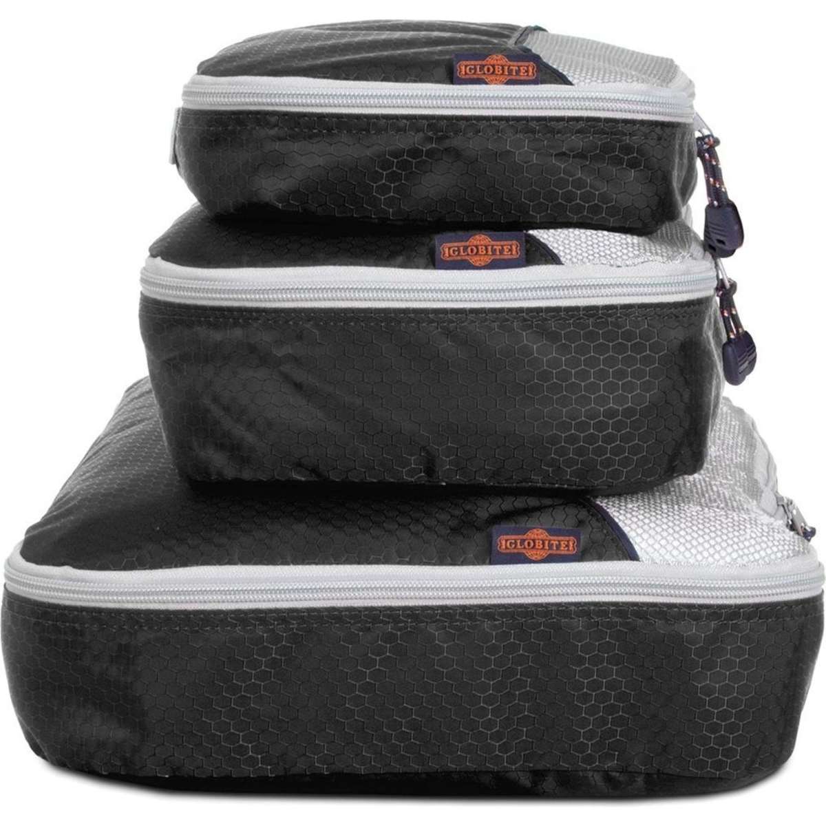 Globite Packing Cubes 3 Pack Black Woolworths