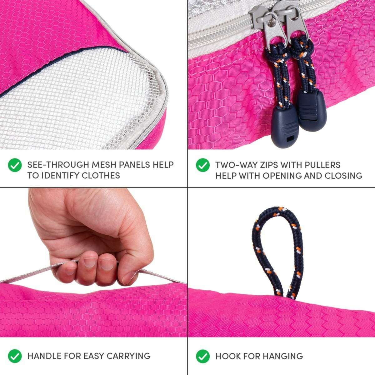 Globite Packing Cubes 3 Pack Brights Woolworths