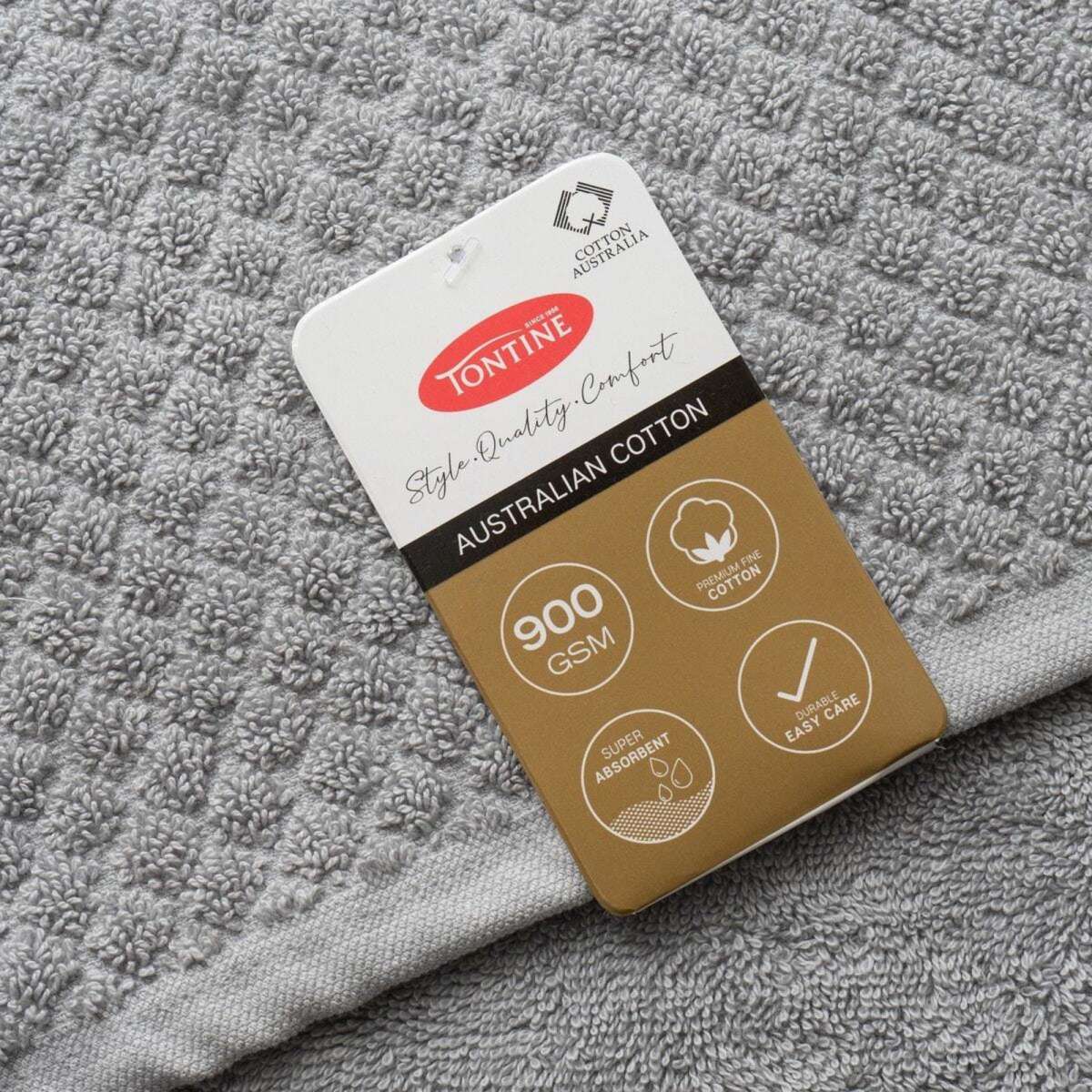 Tontine Australian Cotton Bath Mat Silver Woolworths