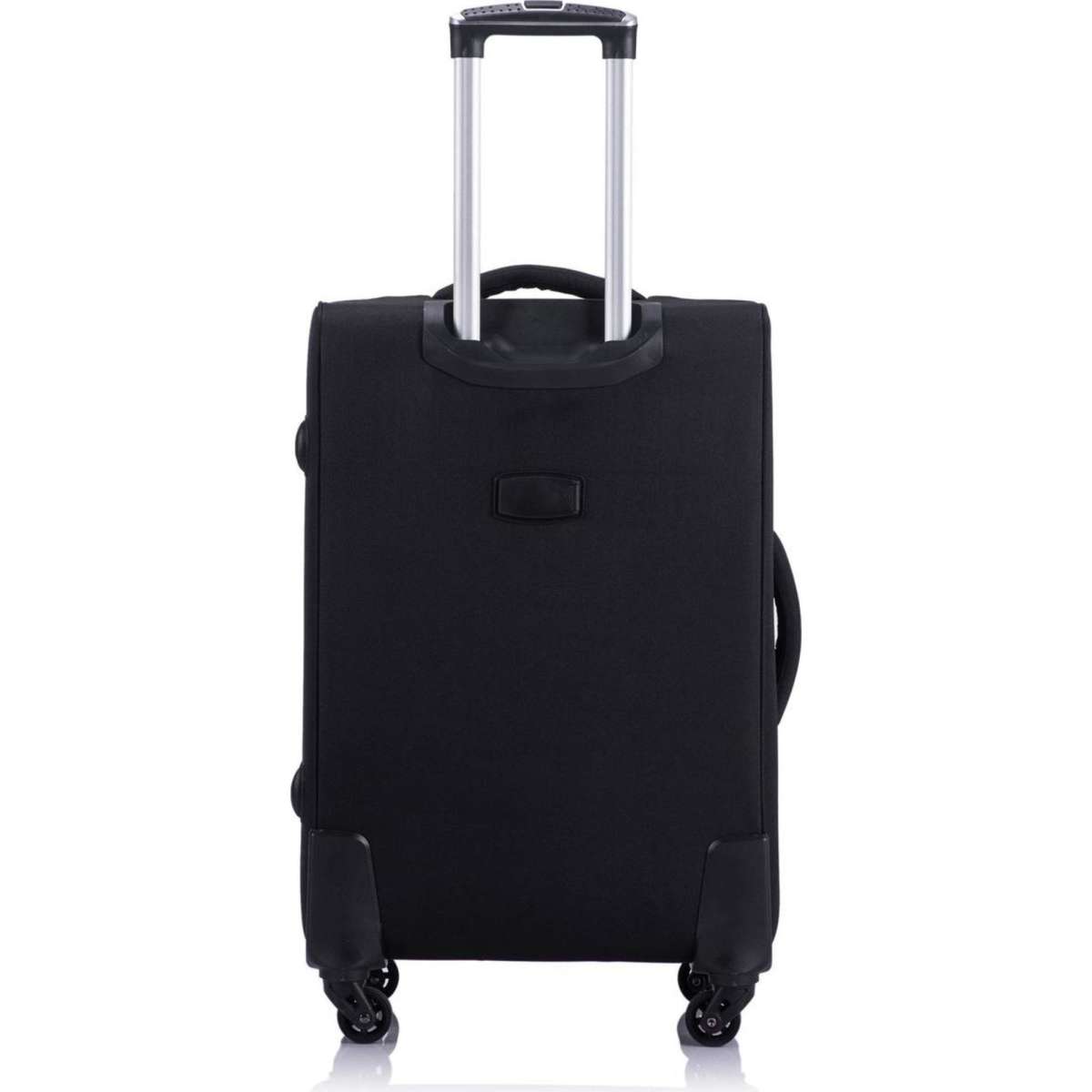 Swiss Milan Soft Trolley Luggage Suitcase 71cm Black Woolworths