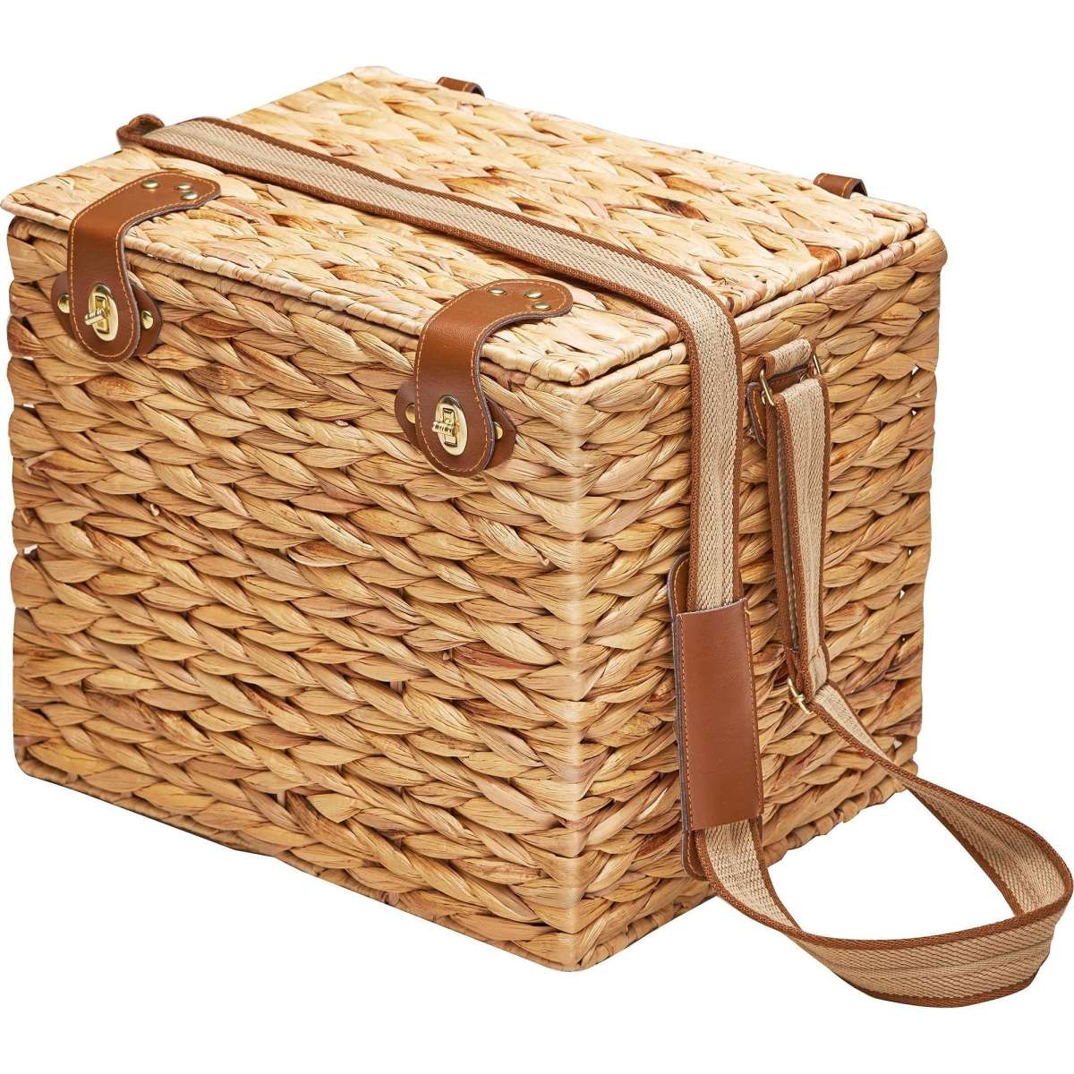 Saltwater Riviera Picnic Basket for 4 Persons 39x31x33cm Woolworths