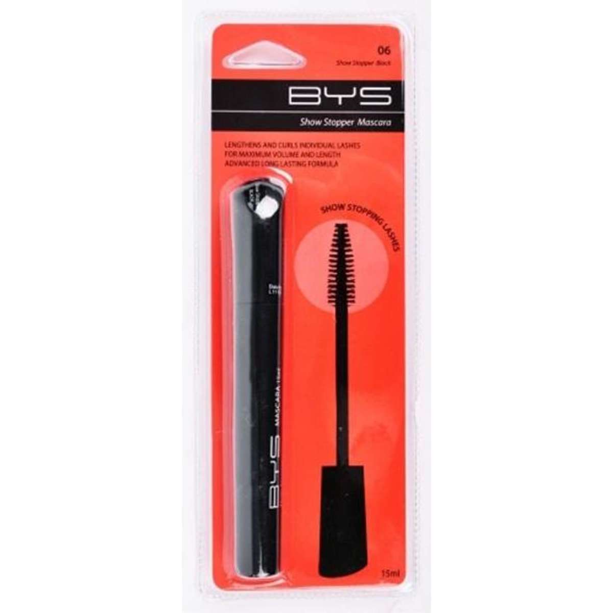 BYS Show Stopper Mascara Eyelash Makeup Black 15ml Woolworths