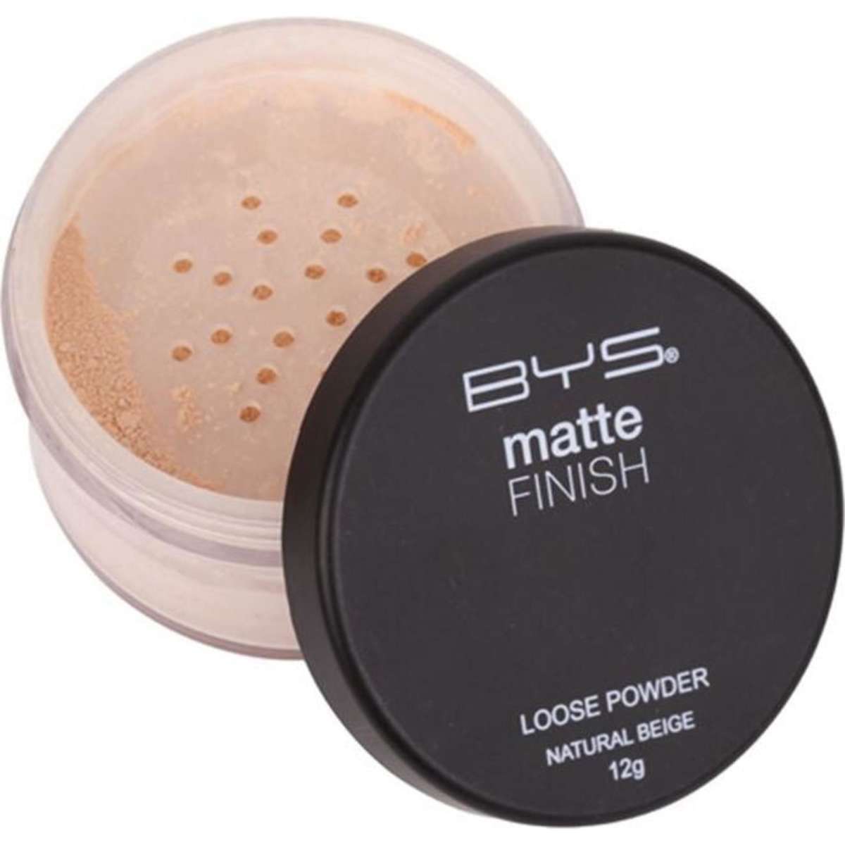 BYS Matte Finish Loose Powder Face Makeup Natural Beige 12g Woolworths