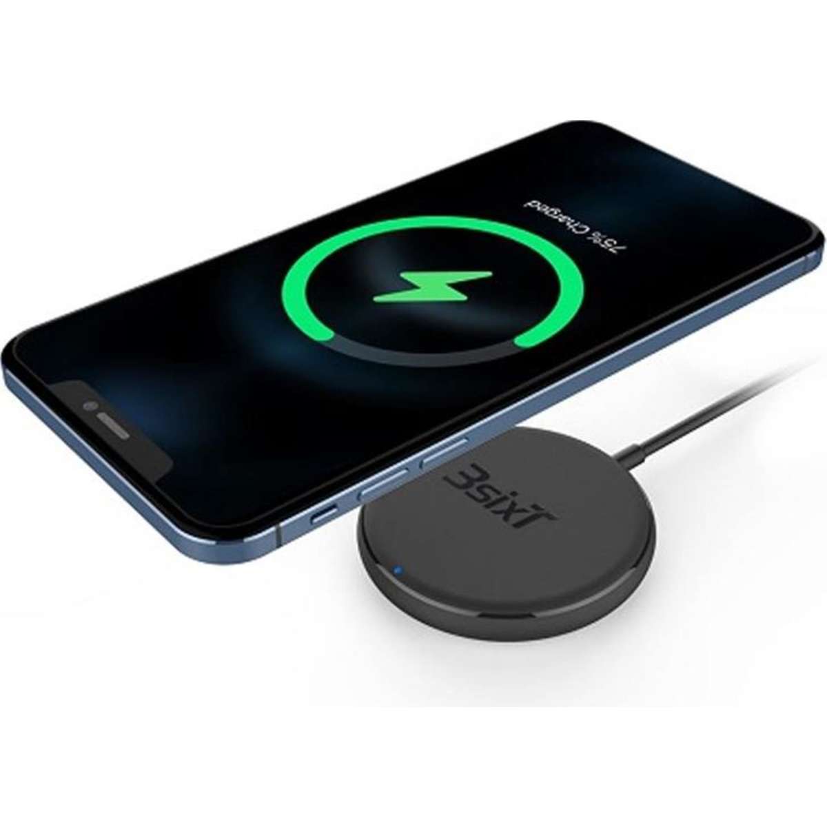 3Sixt 15W Wireless Charger For iPhone/Samsung Black Woolworths