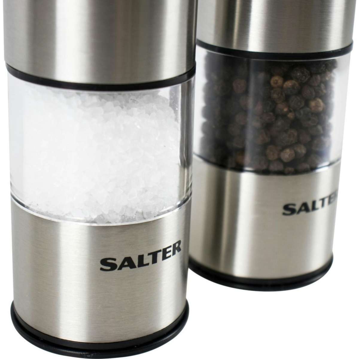 Salter Stainless Steel Electronic Salt & Pepper Mill Set Woolworths
