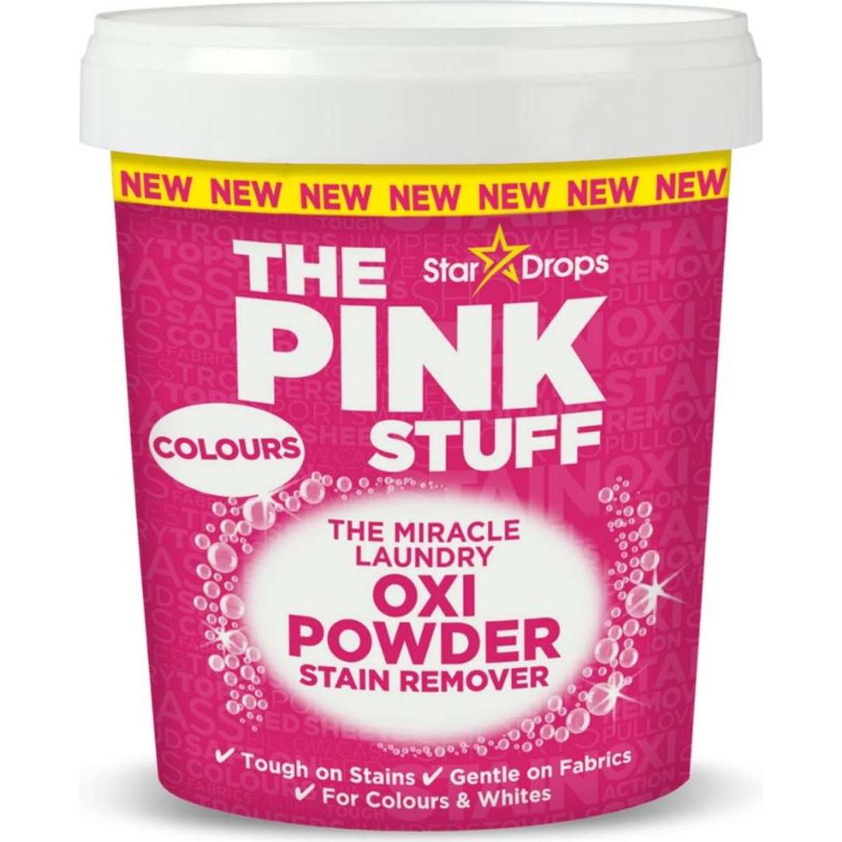 The Pink Stuff Oxi Powder Stain Remover Colours 1kg 6PK Woolworths