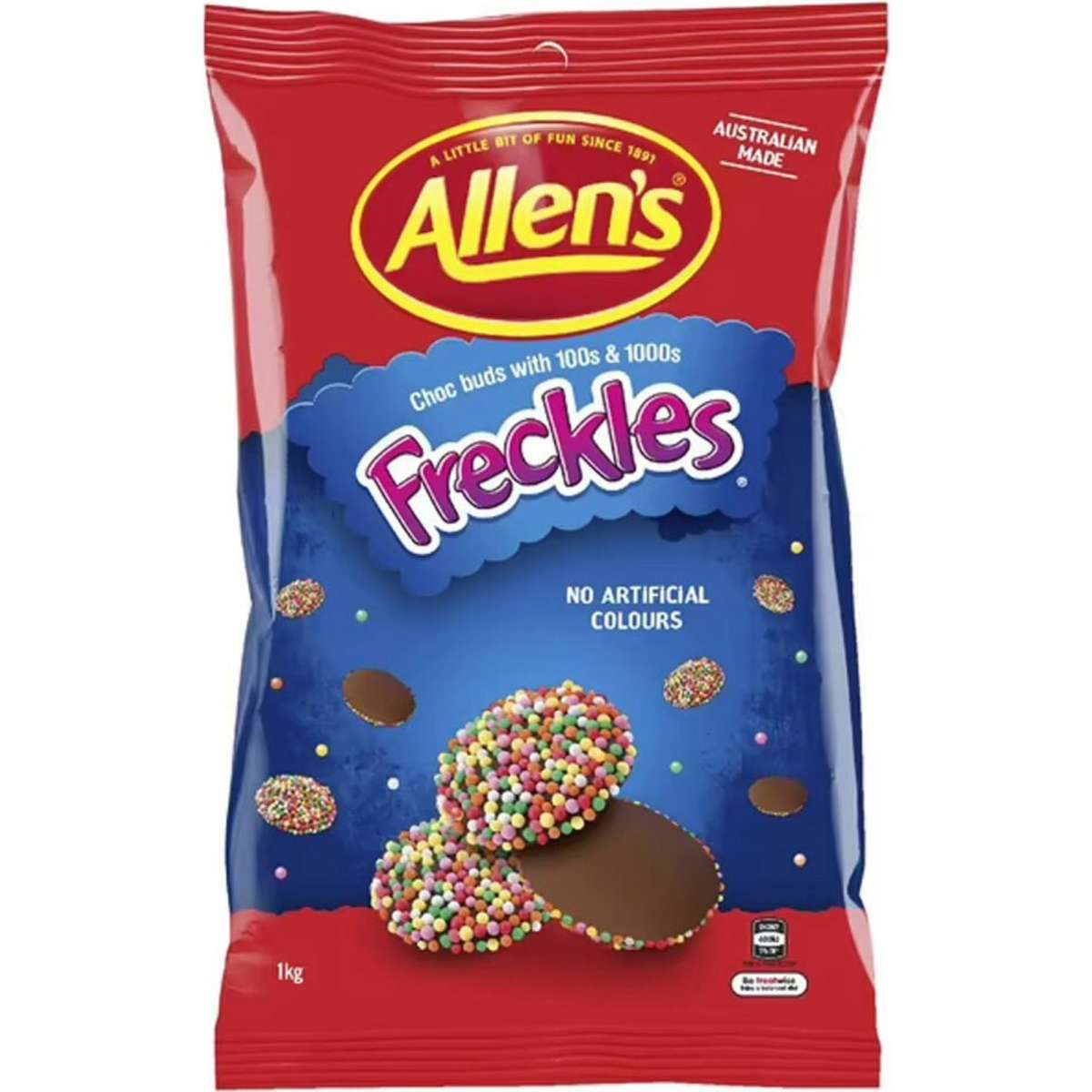 Allen's Freckles Chocolate Buttons Bag 1kg Woolworths