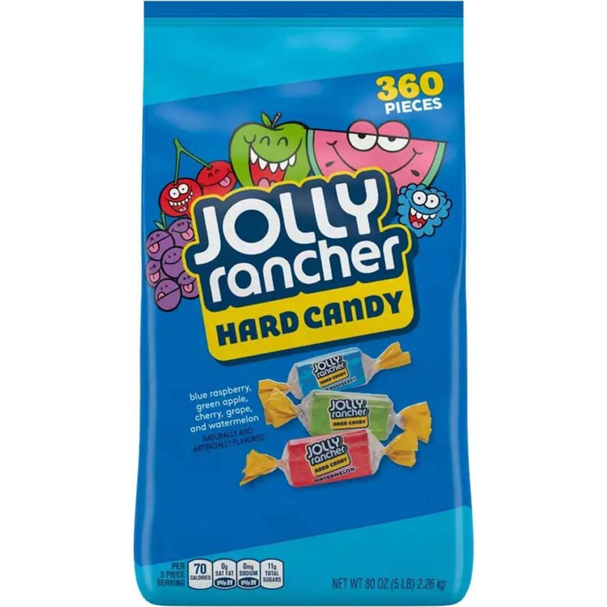 Jolly Rancher Hard Candy Bulk Size Bag 2.26kg 360pc Woolworths