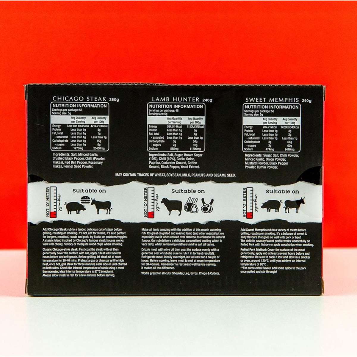 Grill Society BBQ Rub Barbeque Seasoning Set 3pc Woolworths