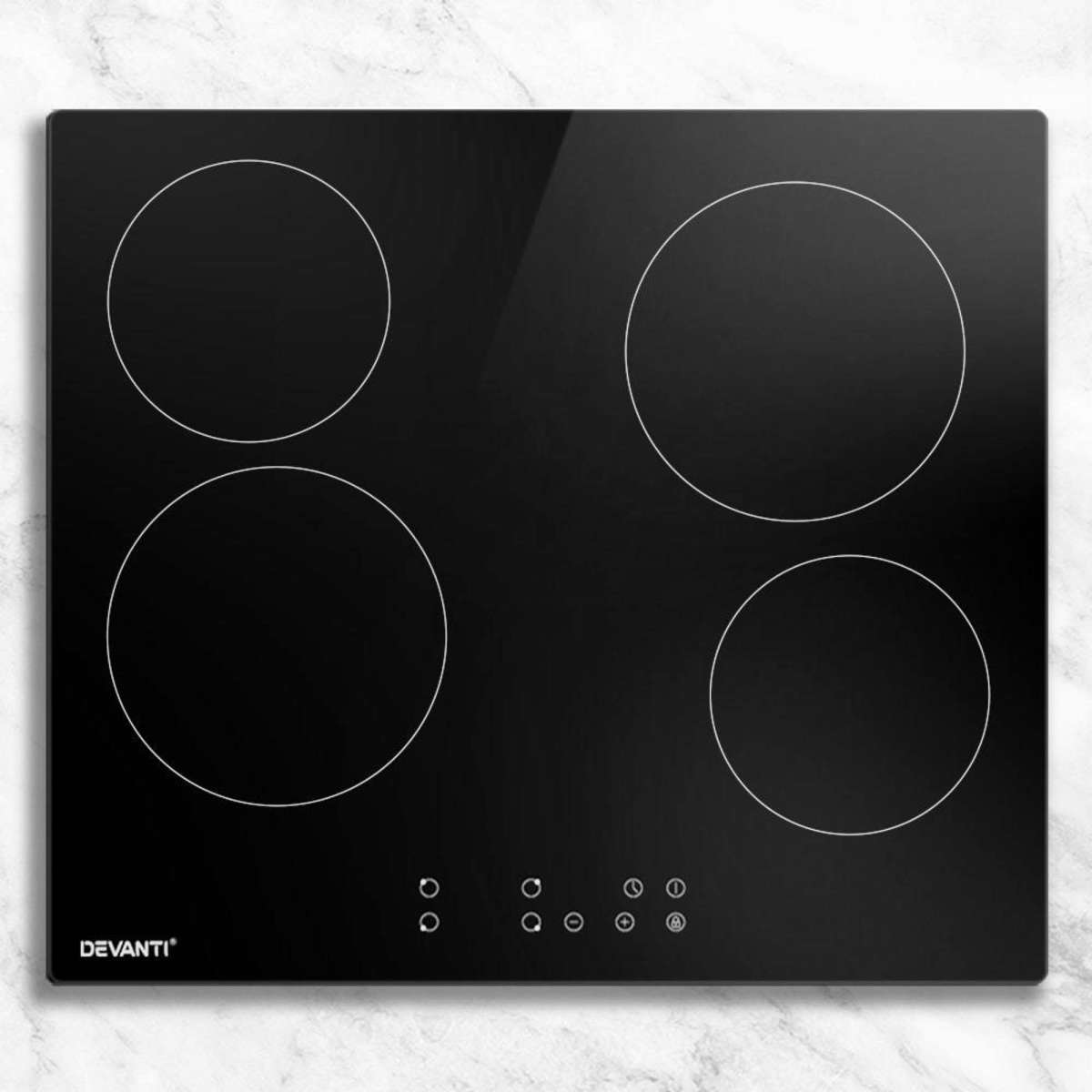 Devanti Electric Ceramic Cooktop 60cm Touch Control Woolworths
