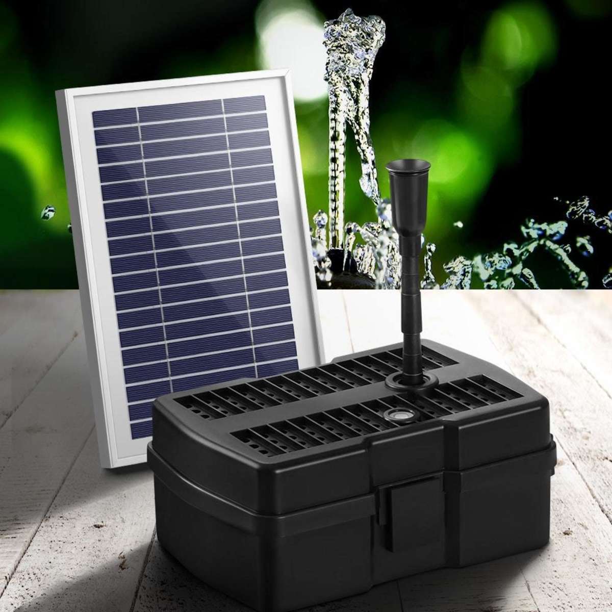 Gardeon Solar Pond Pump with Filter Box 4.6FT | Woolworths