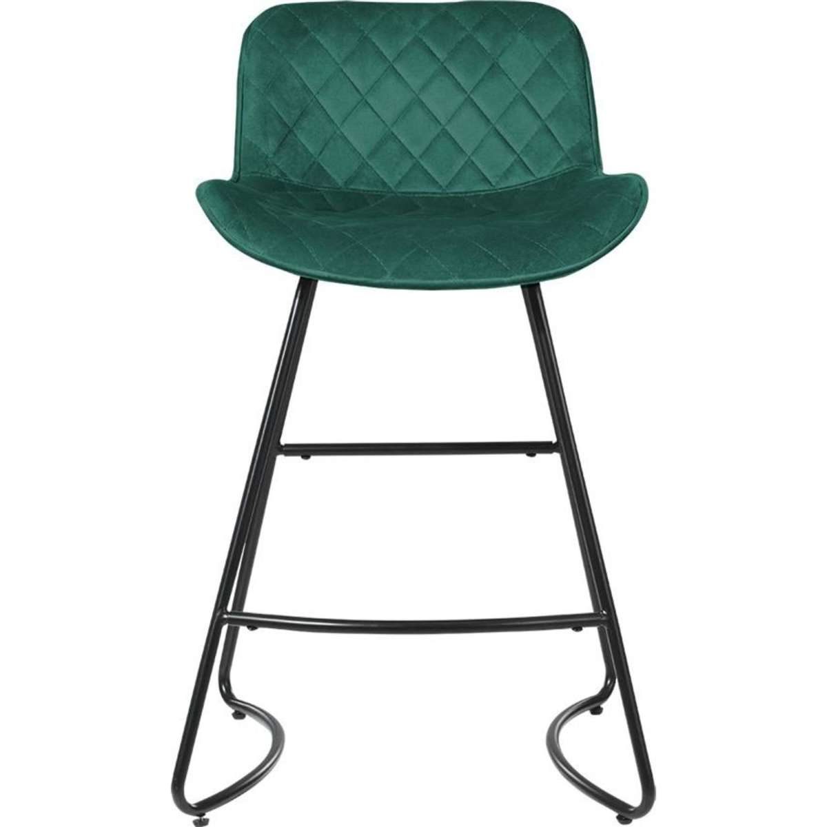Artiss Set of 2 Bar Stools Kitchen Stool Velvet Barstool Green Woolworths