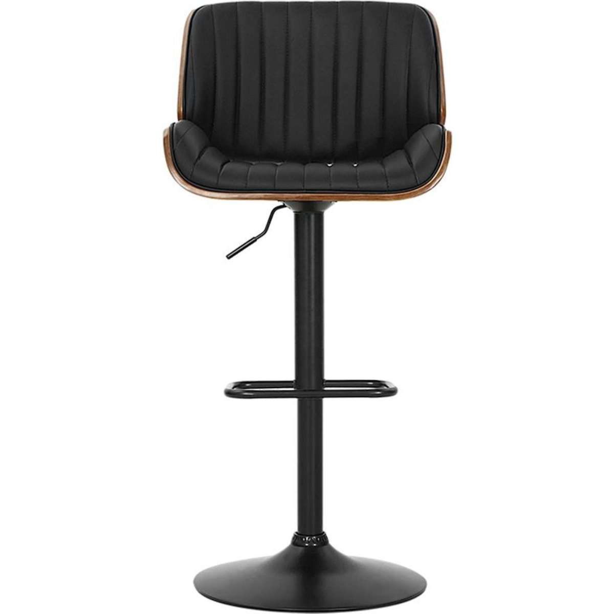 Artiss Bar Stools Kitchen Stool Chairs Metal Swivel Black Woolworths