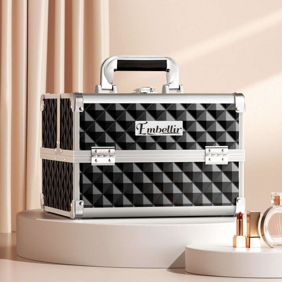 Embellir Makeup Beauty Case Organiser Travel Bag Large Cosmetic Storage