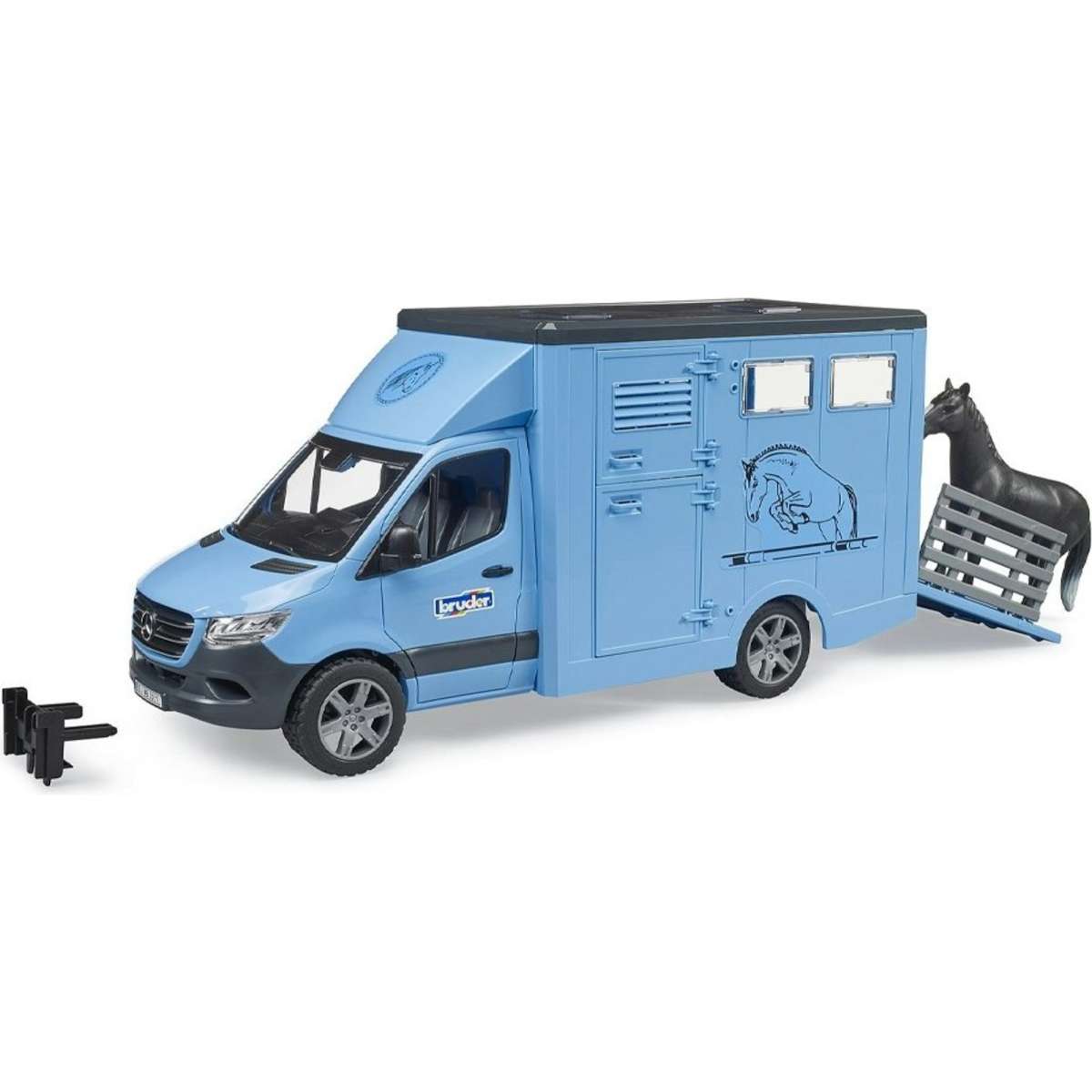 Bruder Mercedes G3 Sprinter Animal Transporter w/ Horse Toy 3y+ 116
