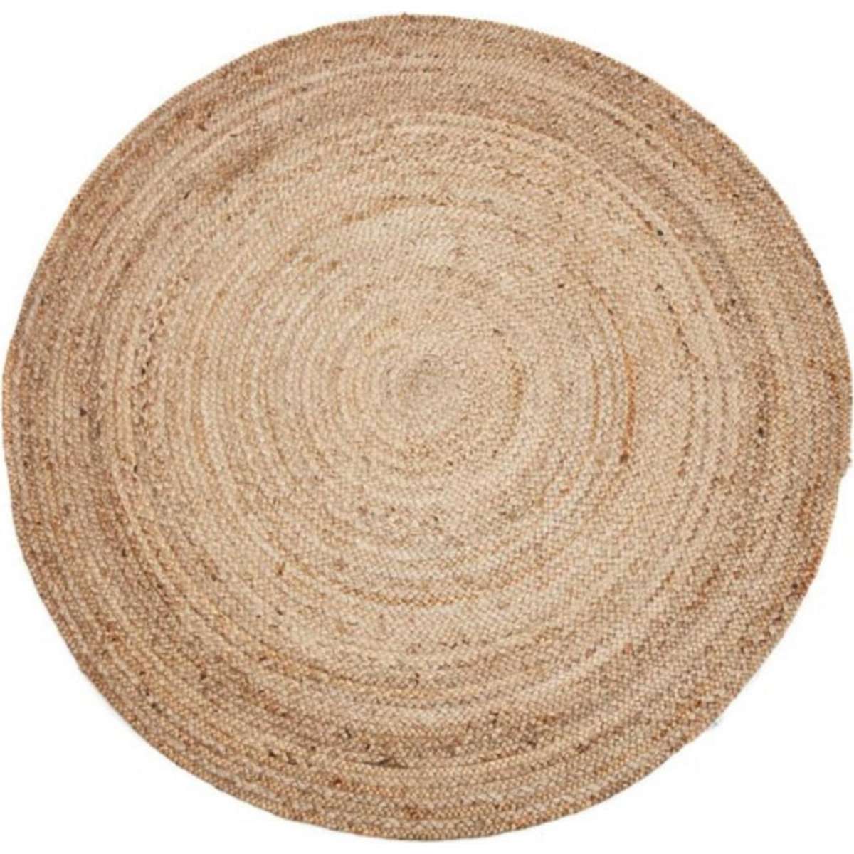 Fab Habitat Phoenix Natural Round Jute Rug 100cm Round Woolworths