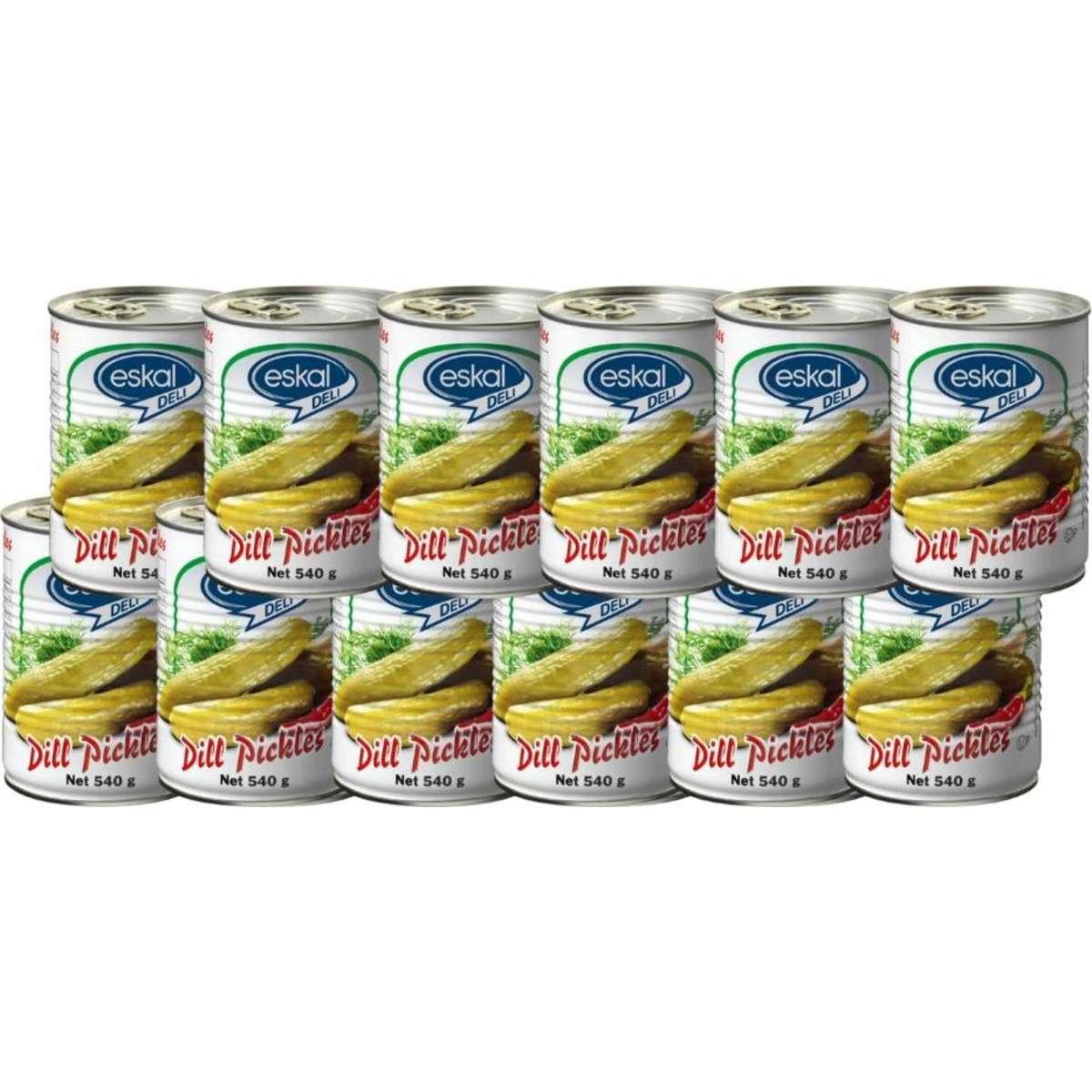 Eskal Dill Pickles 540g x 12 Woolworths