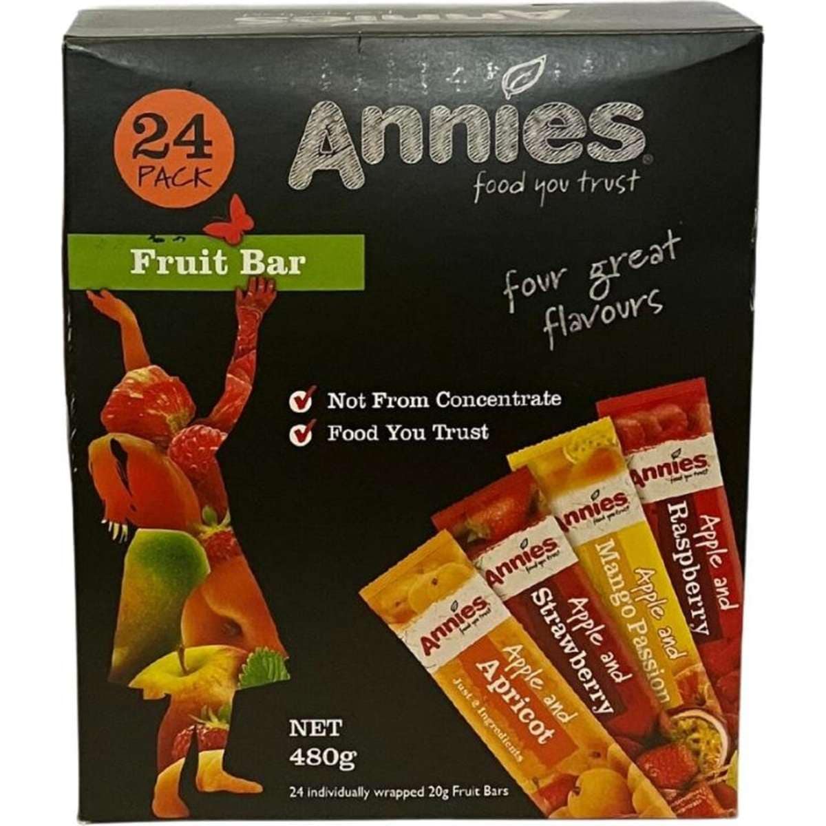 Annies 100 Fruit Bars 24 Pack 480g Woolworths