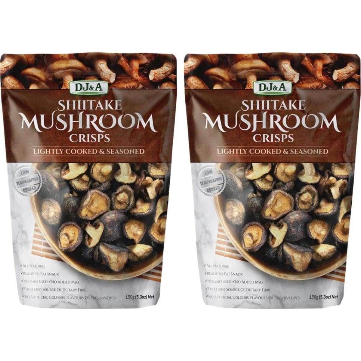 DJ&A Shiitake Mushroom Crisps 225g x 2 Woolworths