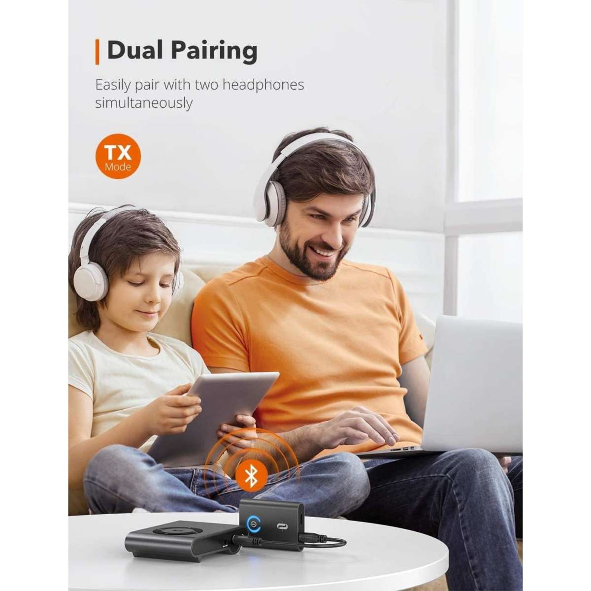 Taotronics Bluetooth 5.0 Transmitter and Receiver 2in1 Wireless Audio