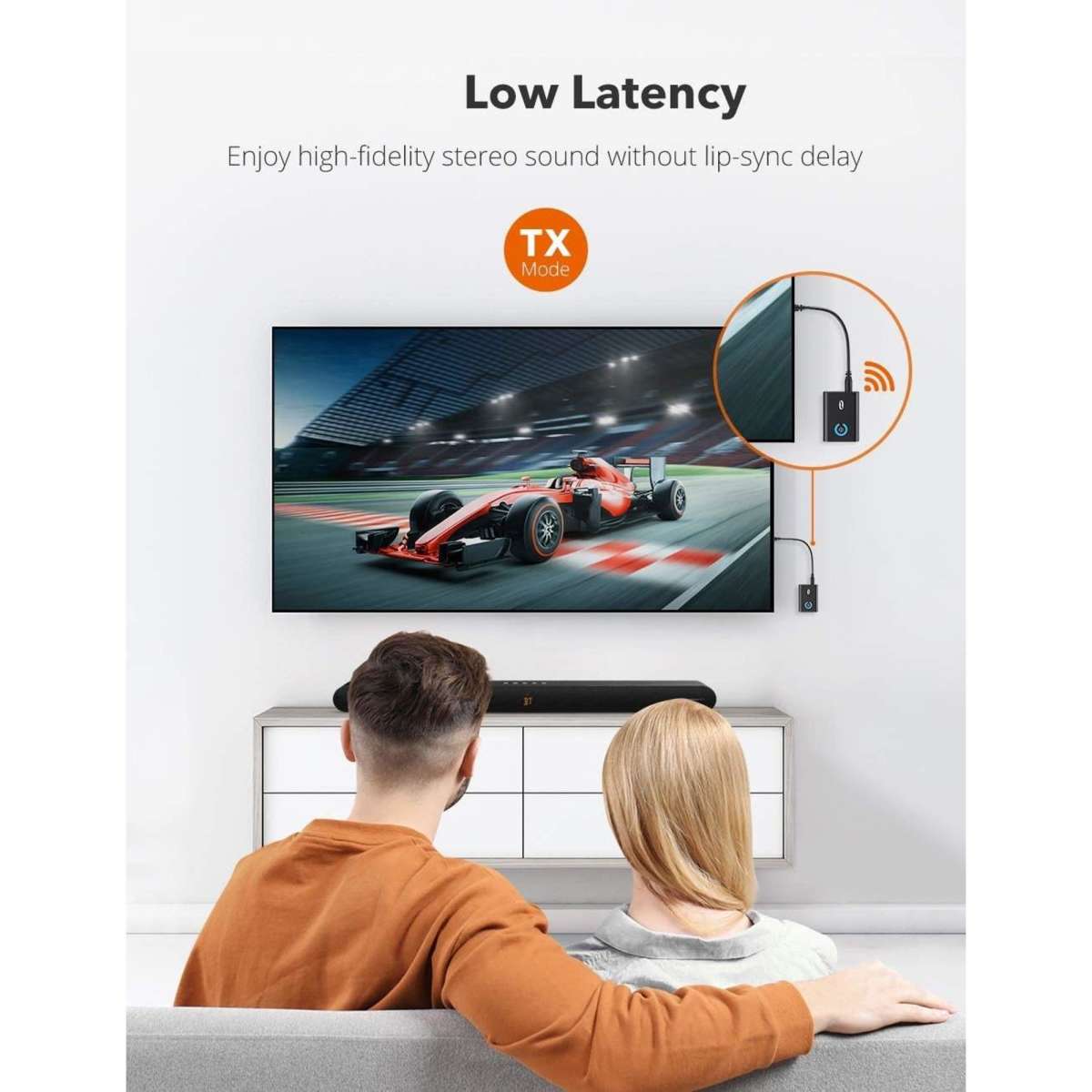 Taotronics Bluetooth 5.0 Transmitter and Receiver 2in1 Wireless Audio