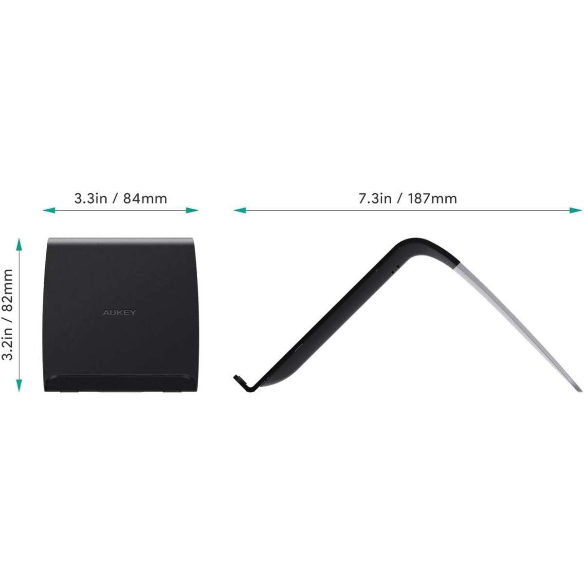 Aukey 10W Wireless Charging Stand Qi Certified Fast Charger Samsung