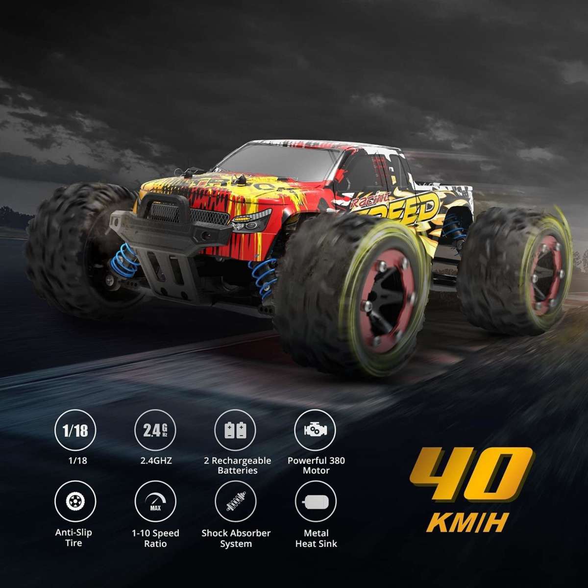 Deerc 9310 RC Cars High Speed Remote Control Car 118 Off Road 4WD