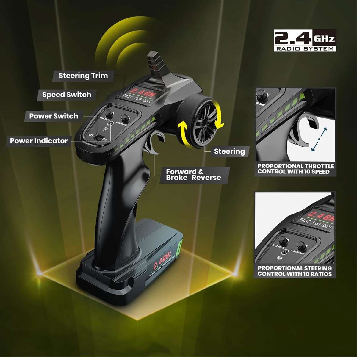 Deerc 9310 RC Cars High Speed Remote Control Car 118 Off Road 4WD