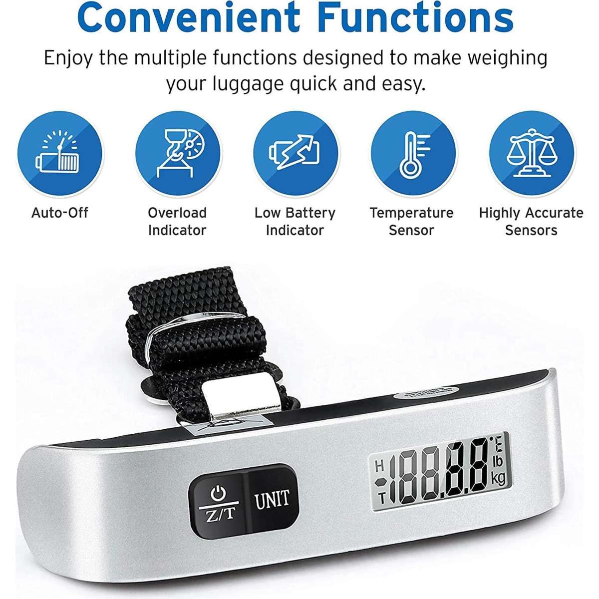 Etekcity Luggage Scale Digital Portable Handheld Suitcase Weight for