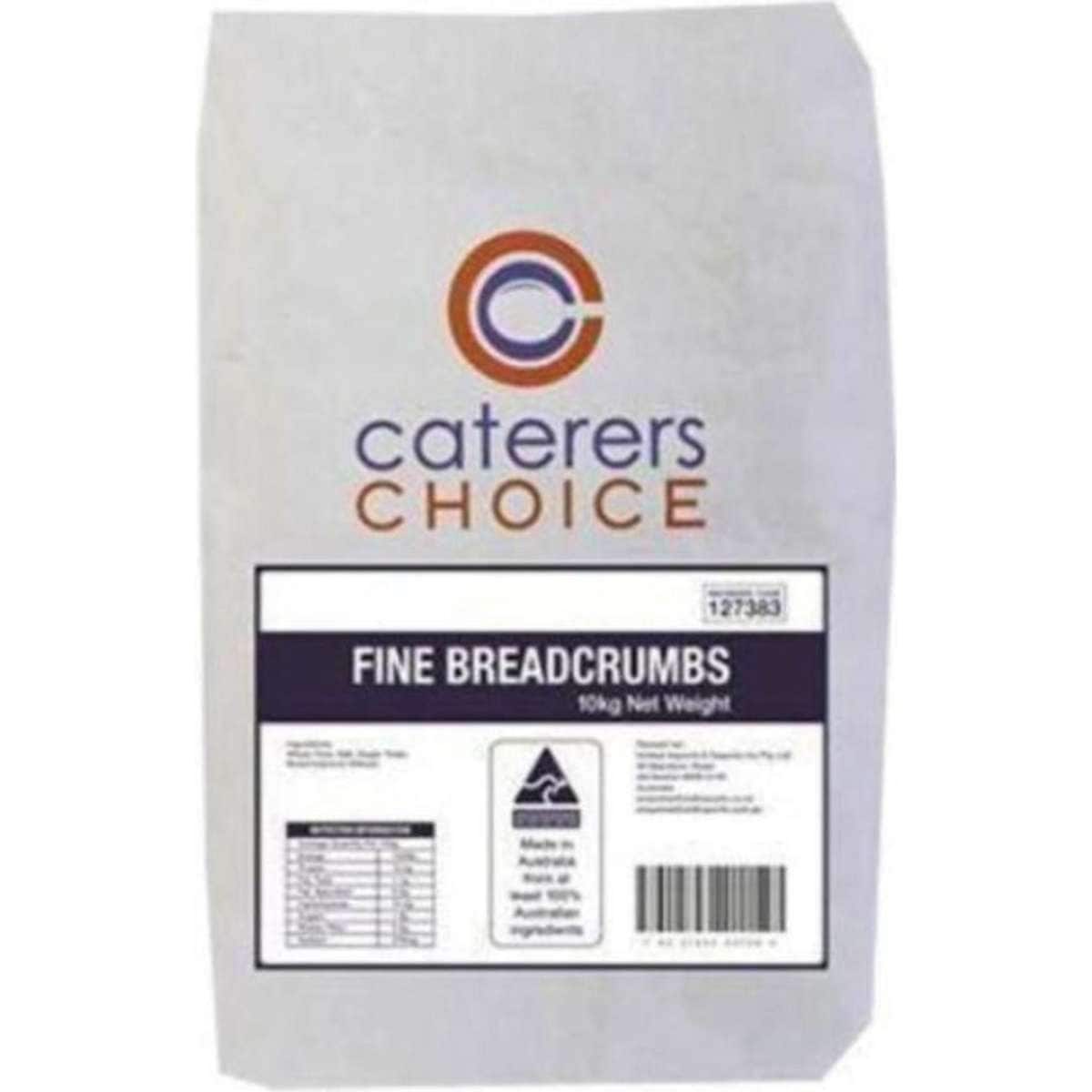 Caterers Choice Breadcrumbs Fine 10Kg Woolworths