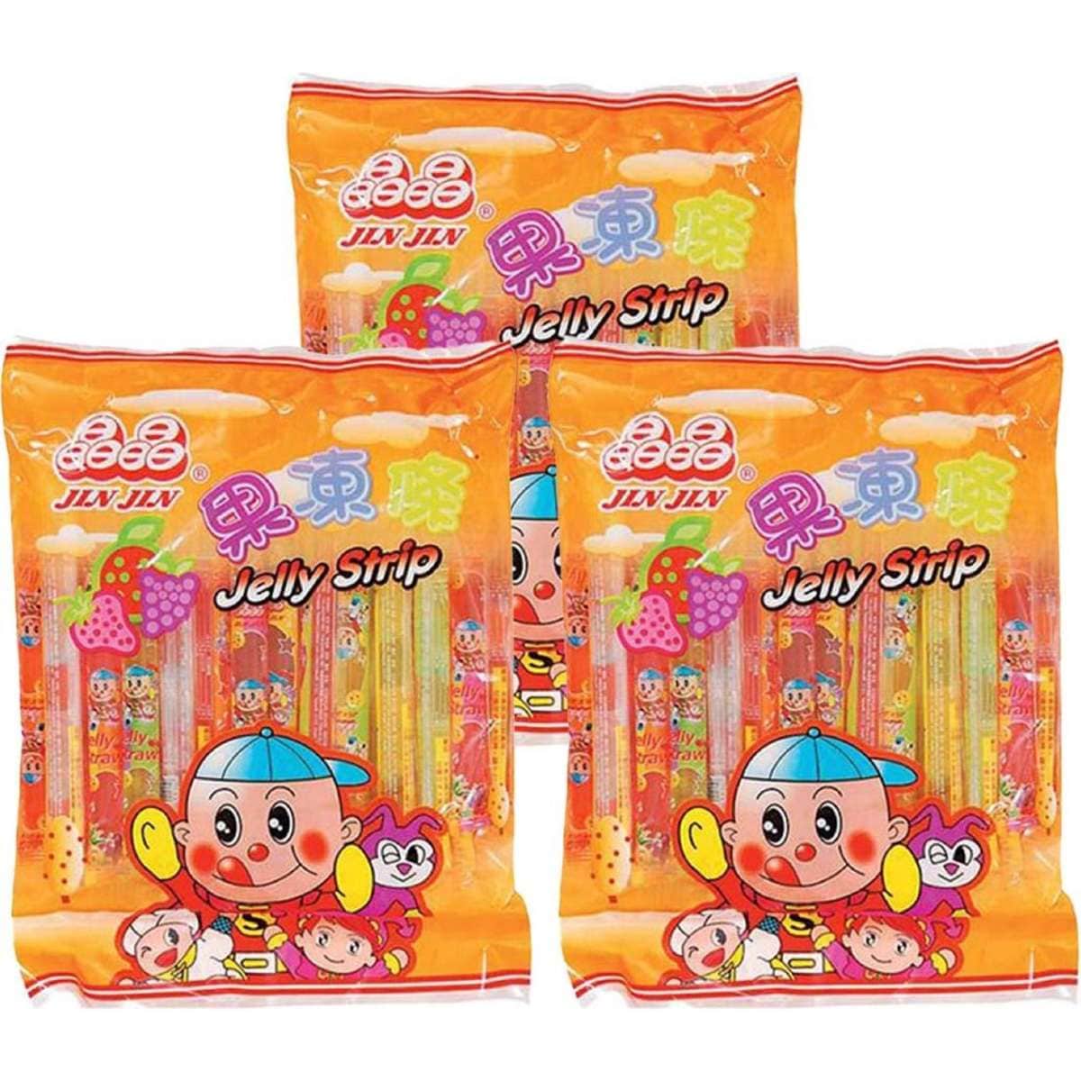JinJin Jelly Strip Assorted Flavour 470g X 3Pack Woolworths
