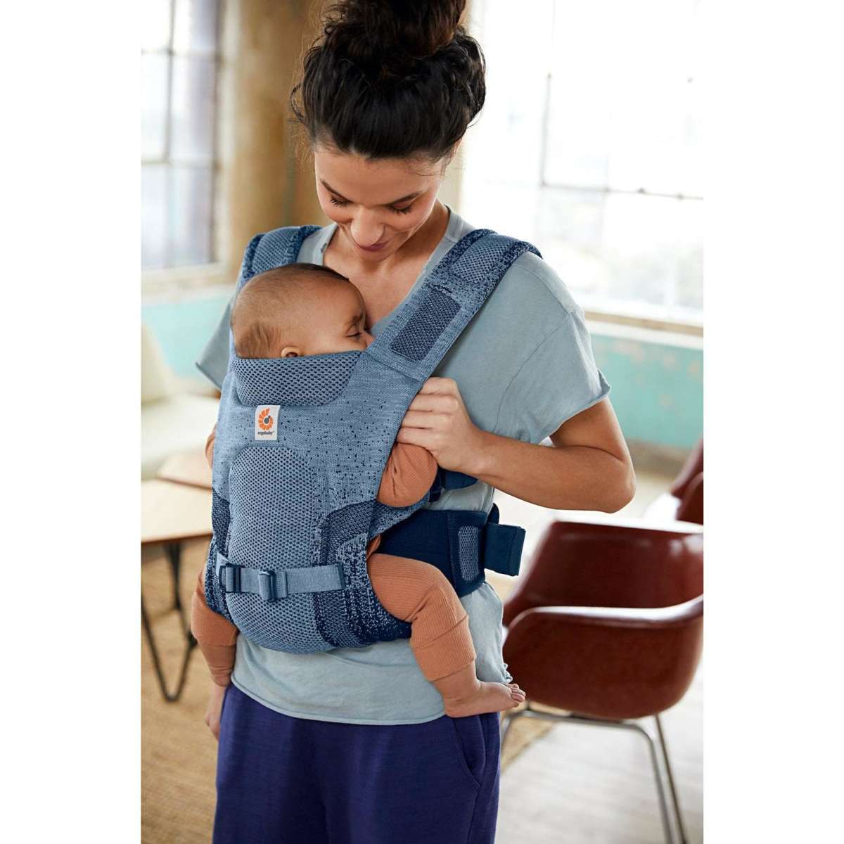 Ergobaby Aerloom Baby Carrier Ocean Blue Woolworths