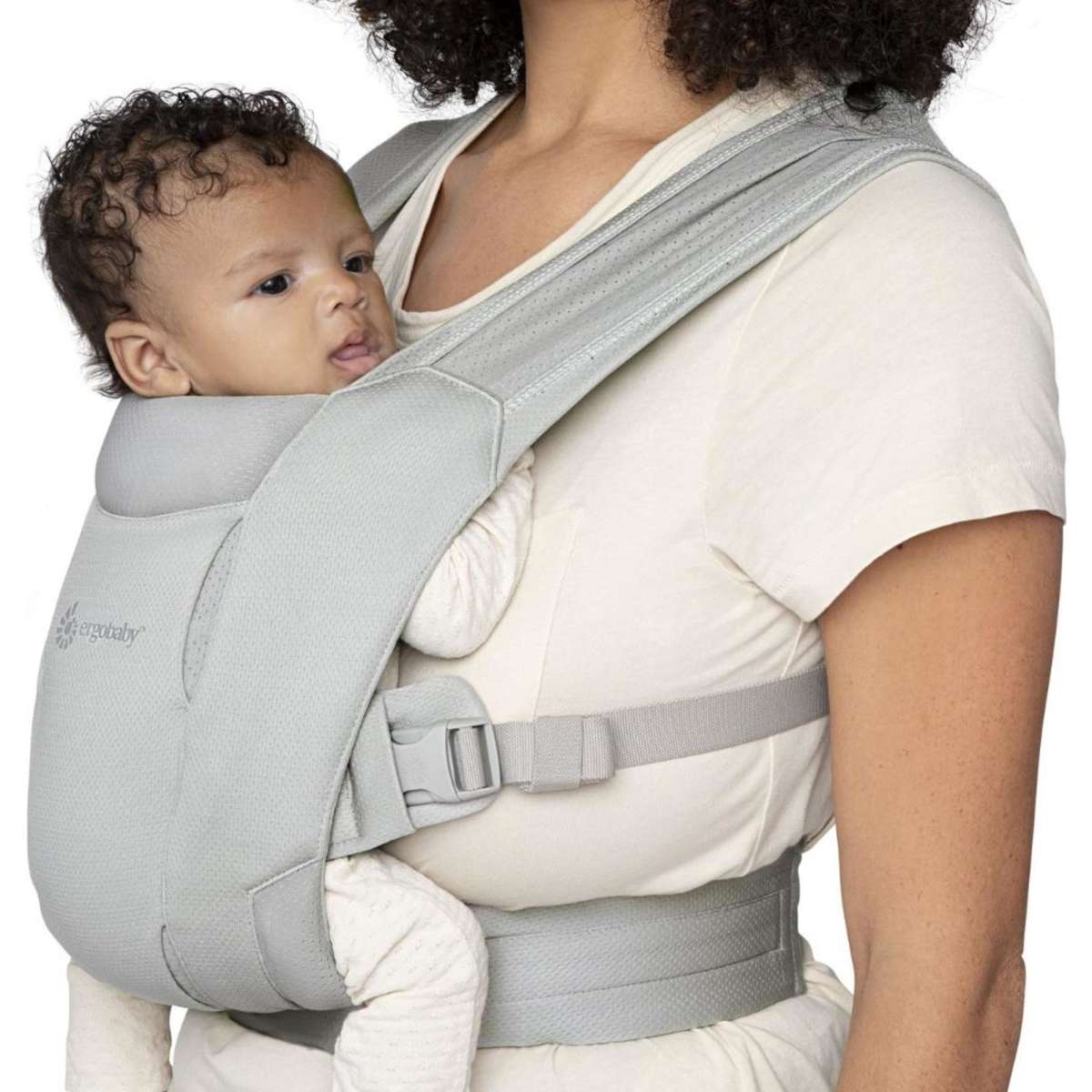Ergobaby Embrace Soft Air Mesh Newborn Baby Carrier Soft Grey